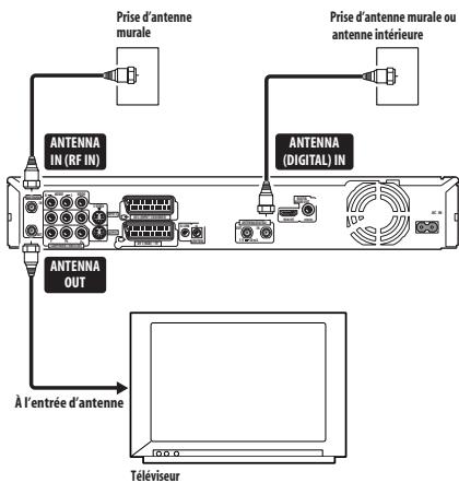 PIONEER DVR-LX60D - Connexion d'une antennede télévision - 1