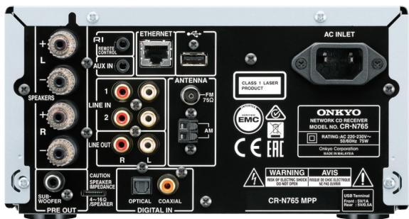 ONKYO CS-f765 - Accessoires fournis - 1