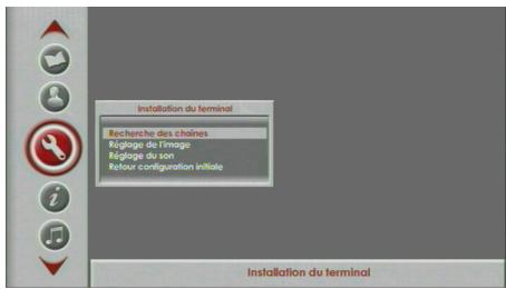 SAGEM DS 87 HD - Recherche des chaînes - 1