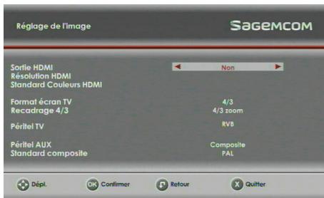 SAGEM DS 87 HD - Sorties en utilisation SD - 1
