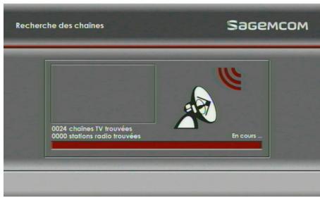 SAGEM DS 87 HD - Recherche des chaînes - 1