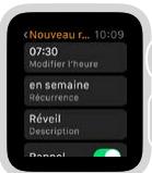 APPLE WATCH MODERNE 38 ACiER NOIRE - Régler des réveils - 4