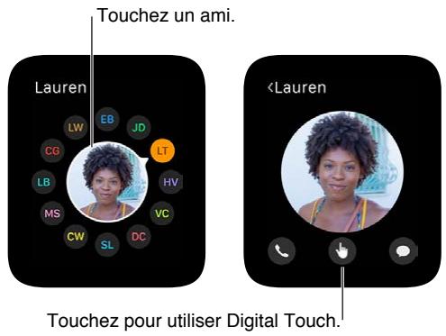 APPLE WATCH MODERNE 38 ACiER NOIRE - En savoir plus sur Digital Touch - 1