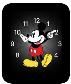 APPLE WATCH MODERNE 38 ACiER NOIRE - Mickey Mouse - 1