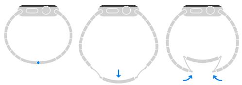 APPLE WATCH MODERNE 38 ACiER NOIRE - Changement de bracelet - 1