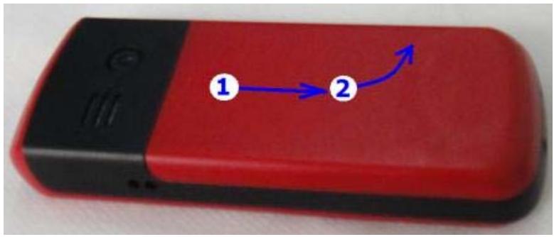 THOMSON TH-1035 - Insérer etPTRirer la carte SIM - 1