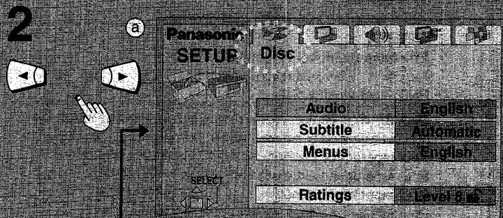 PANASONIC DVD-RV31 - SETUP - 1