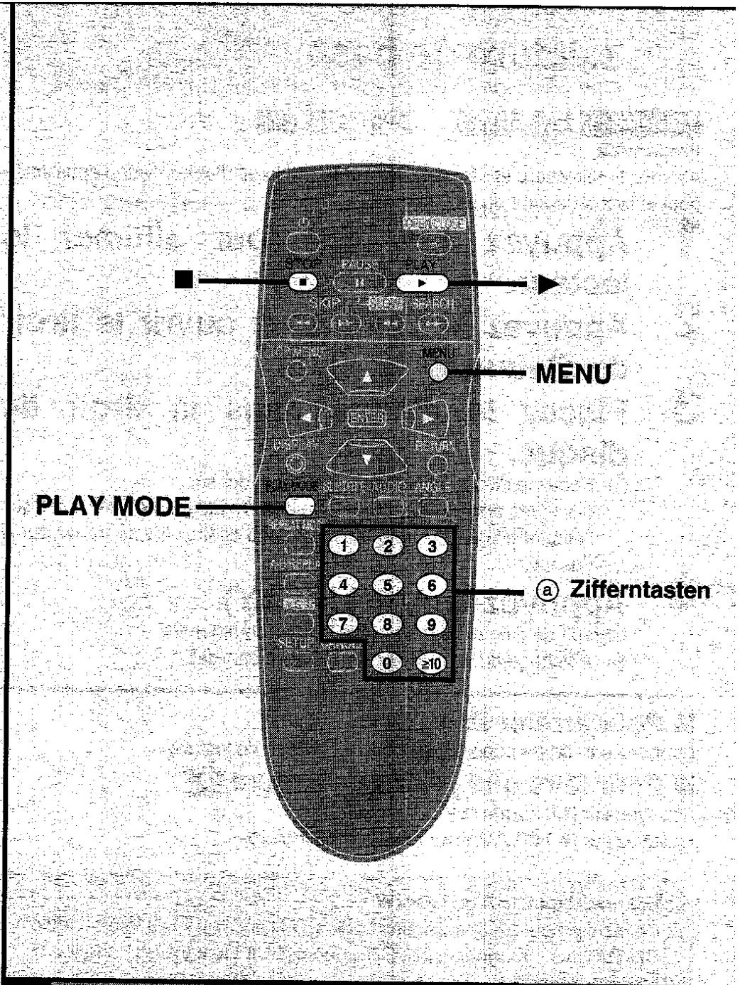 PANASONIC DVD-RV31 - Appuyez sur les touches numériques pour selectionner une plage. - 1