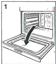 ARISTON FD 97 C.1/E WH - Dépose de la porte du four - 1