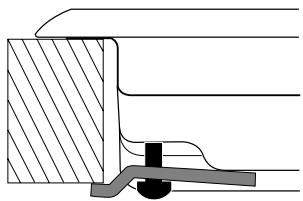 ARISTON TD 640 S WH/HA BLANC - Scheme de fixation des crochets - 3