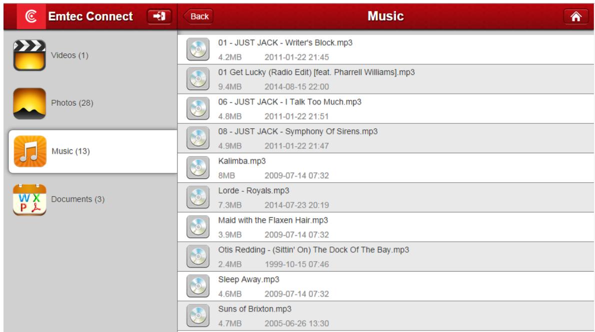 EMTEC 500GO WIFI USB 3.0 - Ecouter de la musique - 1