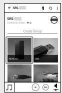 SONY SRS-ZR7 BLACK - Écoute de la musique à partir de cet apparéil à l'aide de SongPal - 1