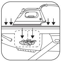 ROWENTA IC-7100 PRO-ACTIVE - b) planche chauffante avec fonctions aspiration et soufflerie - 1