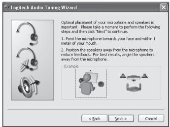 LOGITECH QuickCam Pro for Notebooks - The Audio Tuning Wizard - 3