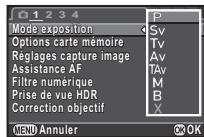 PENTAX K-3 NU NOIR - Utilisation du mode USER enregistré - 2