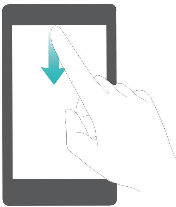 HONOR VIEW 10 BLEU - Ouvrir le panneau de notifications pour obtenir des informations importantes - 1