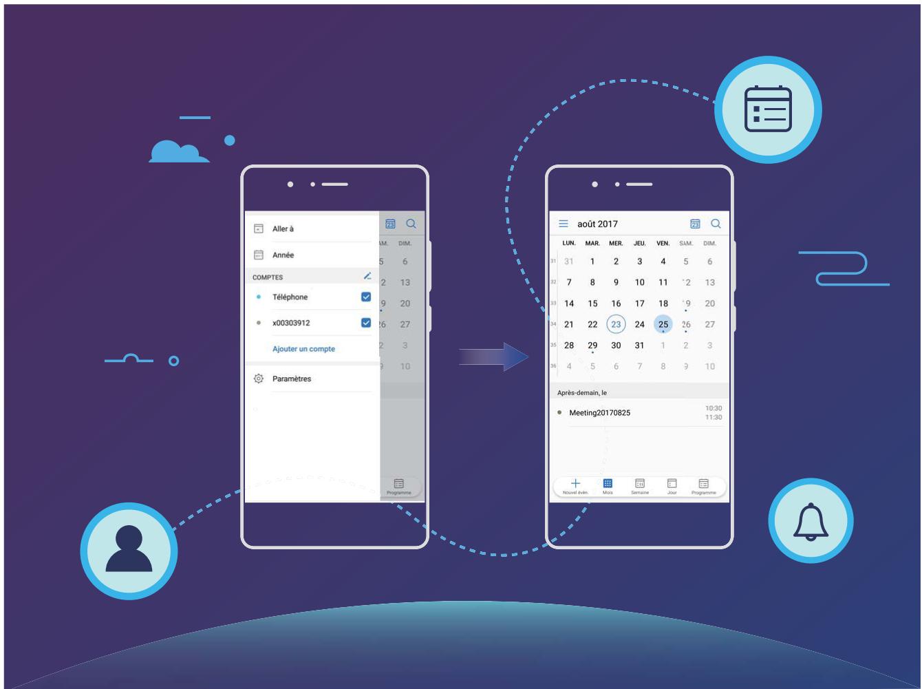 HONOR VIEW 10 BLEU - Agenda : votre centre de gestion des événements - 1