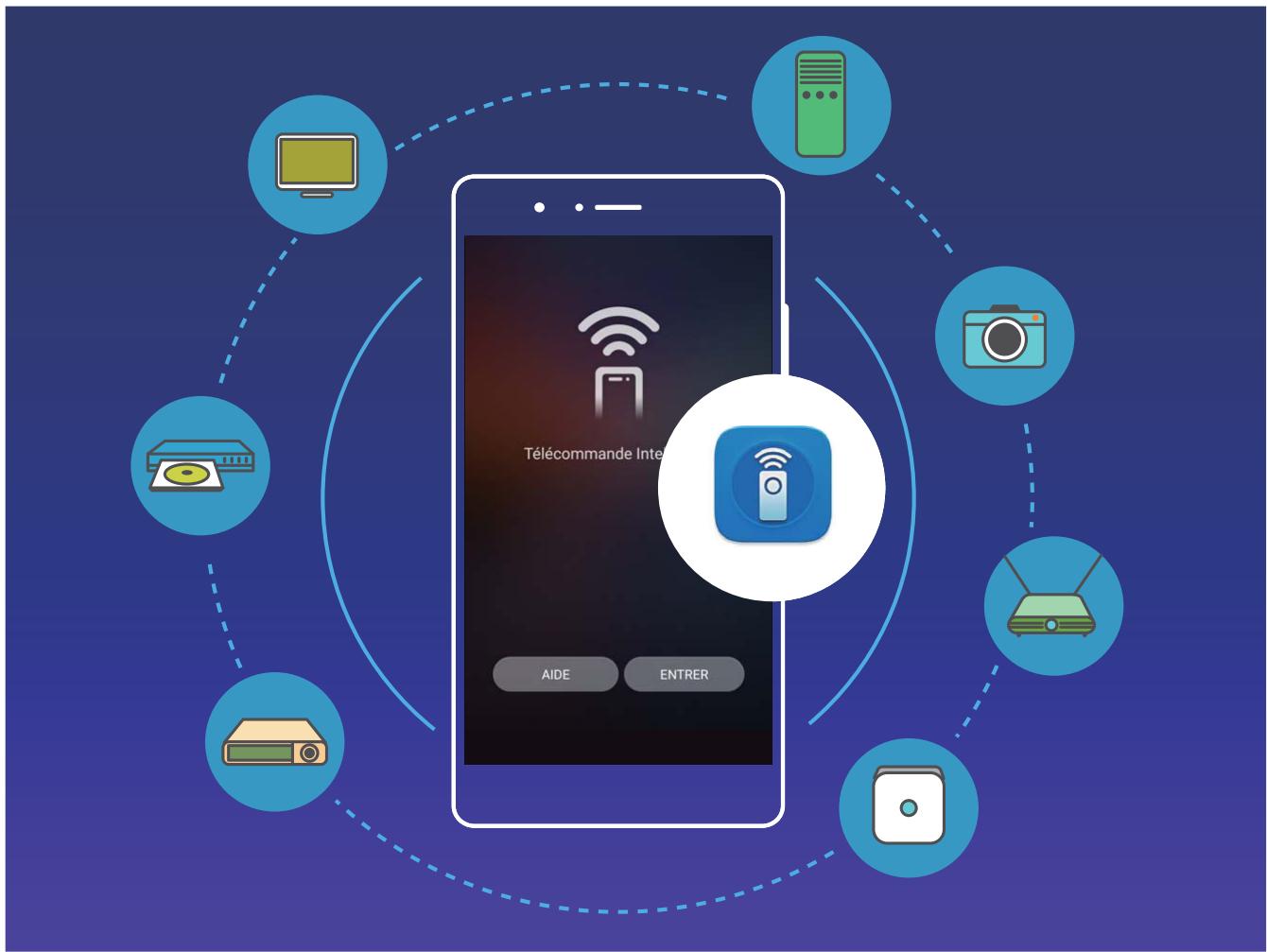 HONOR VIEW 10 BLEU - Télécommande intelligente : contrôlez vos appareils électroniques avec votre téléphone - 1