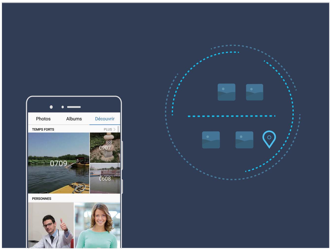 HONOR VIEW 10 BLEU - Temps forts : transformer des photos en une vidéo personnalisée - 1