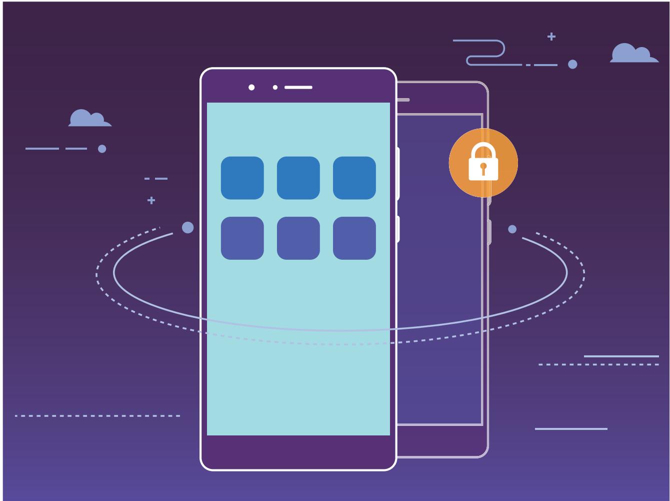 HONOR VIEW 10 BLEU - Espace privé : conserver vos informations personnelles dissimulées - 1