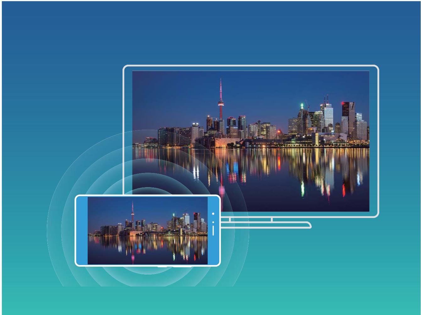 HONOR VIEW 10 BLEU - Multi-écrans : partager le contenu de votre appareil sur un écran plus grand - 1