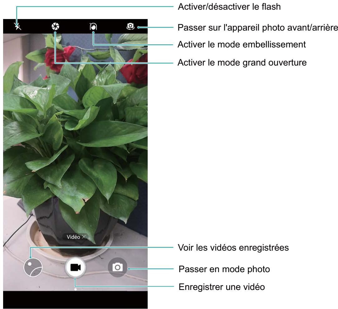 HONOR VIEW 10 BLEU - Enregistrer des videos avec l'appareil photo - 1