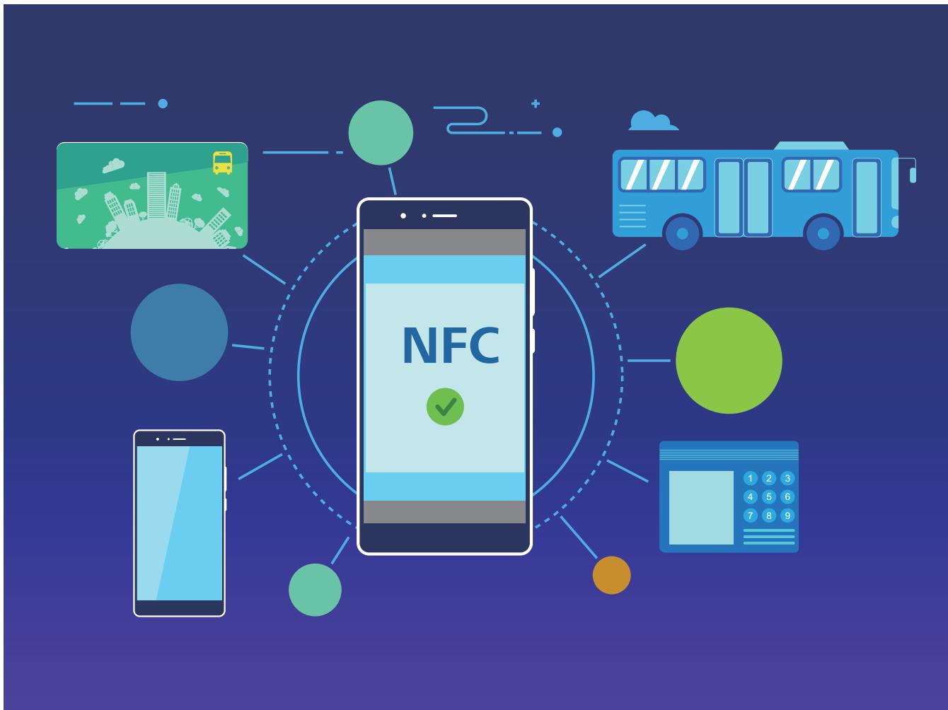 HONOR VIEW 10 BLEU - NFC : transférer des données sur de courtes distances - 1