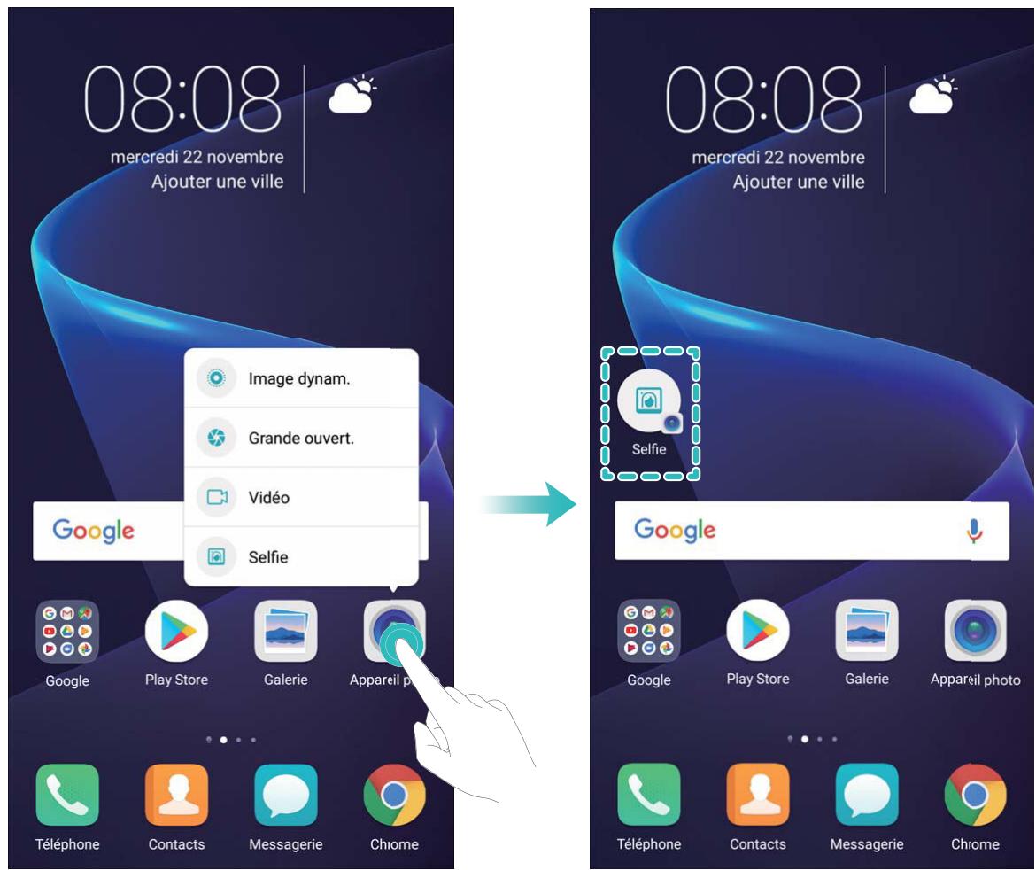 HONOR VIEW 10 BLEU - Utiliser des raccourcis pour accéder aux fonctionnalités gratuites utilisées - 1