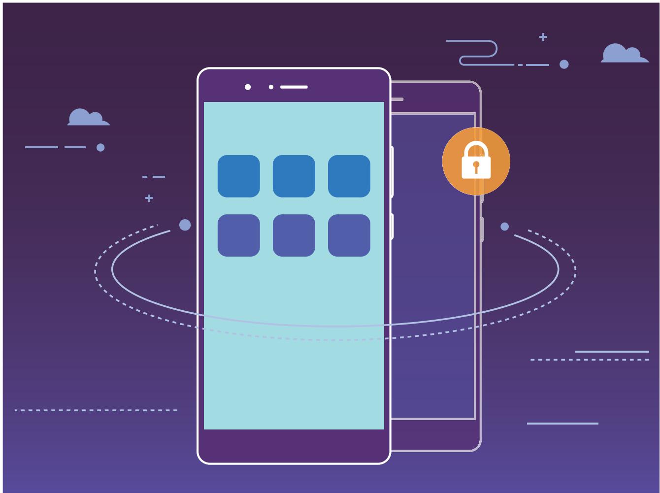 HONOR VIEW 10 BLEU - Espace privé : conserver vos informations personnelles dissimulées - 1