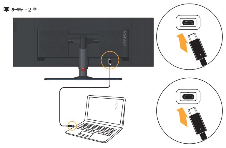 LENOVO Y44W-10 - Pour un ordinateur avec une connexion USB type-c - 2