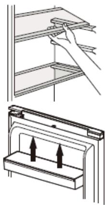 DARTY BFC9560NX - Positionnement des balconnets de porte - 1