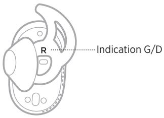 BOSE QC EARBUDS - INSÉRER LES OREILLETTES - 1