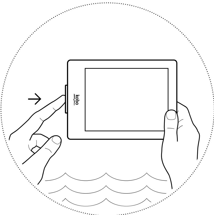 KOBO AURA H2O - Bouton d'alimentation – - 2