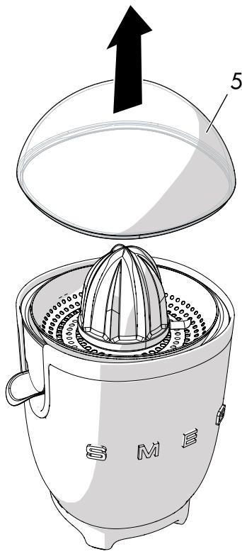 SMEG CiFO1DGEU - Nettoyage des composants du presse-agrumes - 1