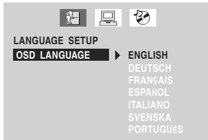 PROLINE DVD P1010W - REGLAGE DE LANGUAGE - 1