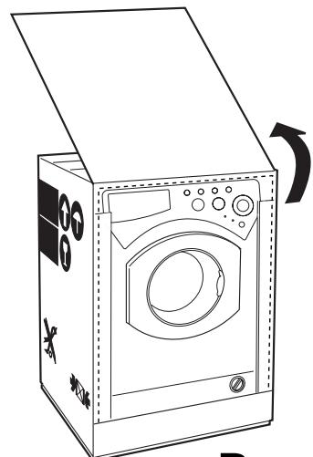 ARISTON LBE 8 X BLANC - Application du panneau d'habillage en bois sur la porte et montage du machine à laver à l'intérieur des éléments: - 2