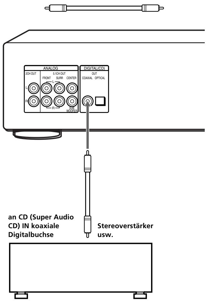 SONY SCD-XB790 - AnschlieBen über die Buchse DIGITAL (CD) OUT COAXIAL - 1