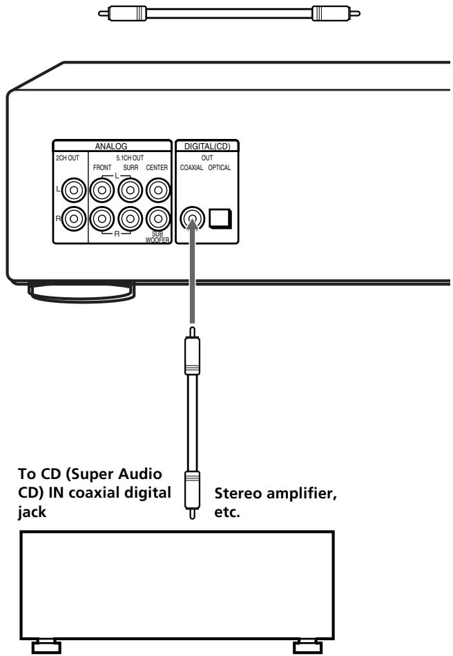 SONY SCD-XB790 - Connecting via DIGITAL (CD) OUT COAXIAL connector - 1