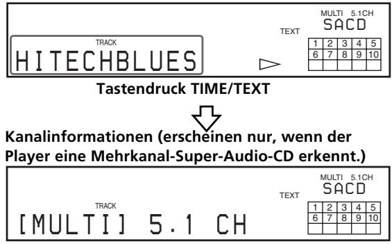 SONY SCD-XB790 - Anzeigen der Informationen auf einer TEXT-CD während der CD-Wiedergabe - 1