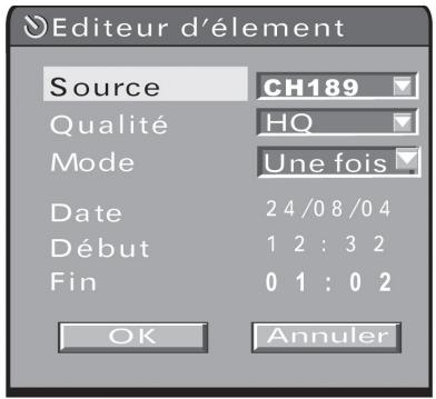 PACKARD BELL EASY DVD RECORDER - - Programmation des enregistements - 2