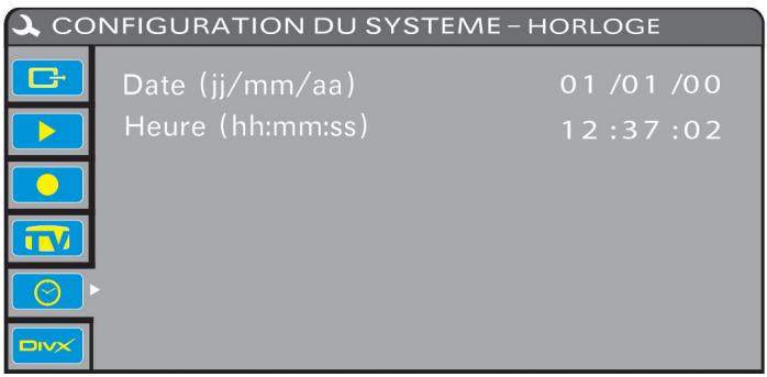 PACKARD BELL EASY DVD RECORDER - Réglage de l'horloge - 1