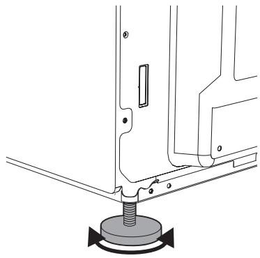 DARRYSMEG CUISINIEREVITROCERAMETR62/IBL2 - Positionnement et nivellement de l'appareil - 1
