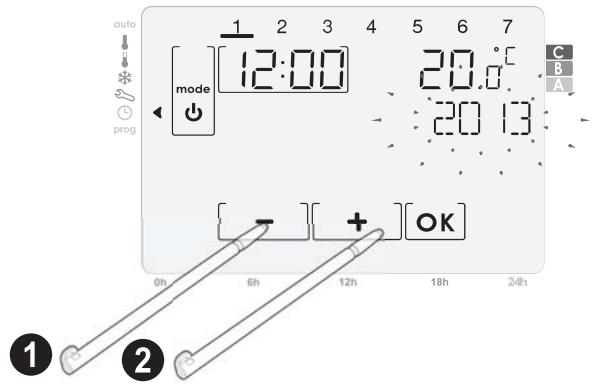 SOMFY 4241240wt - Réglage de la date - 2