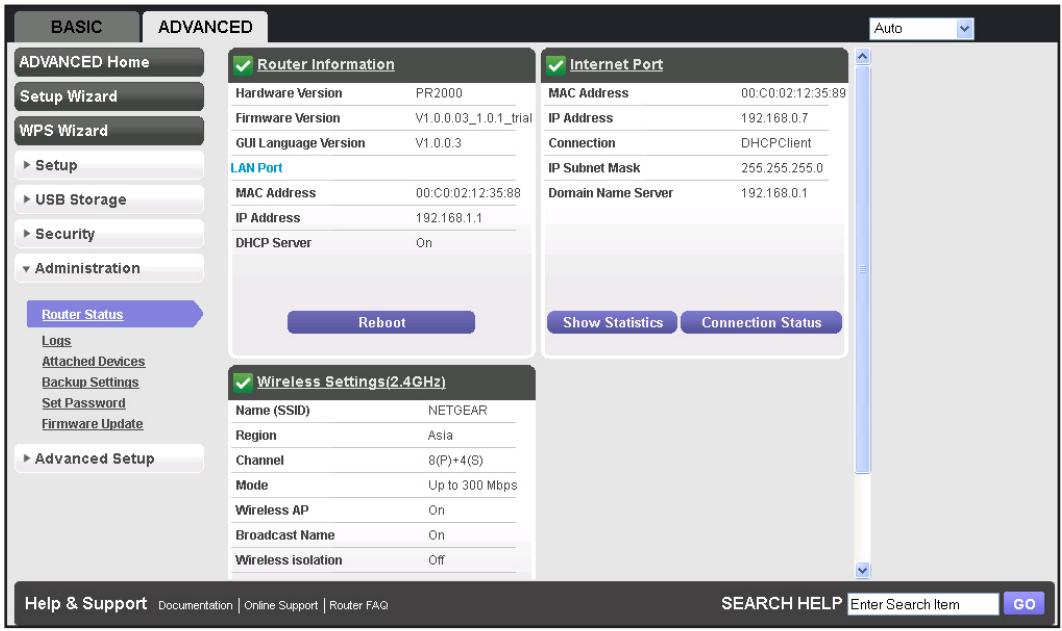 NETGEAR PR2000-100EUS - To view Trek status and usage information: - 1