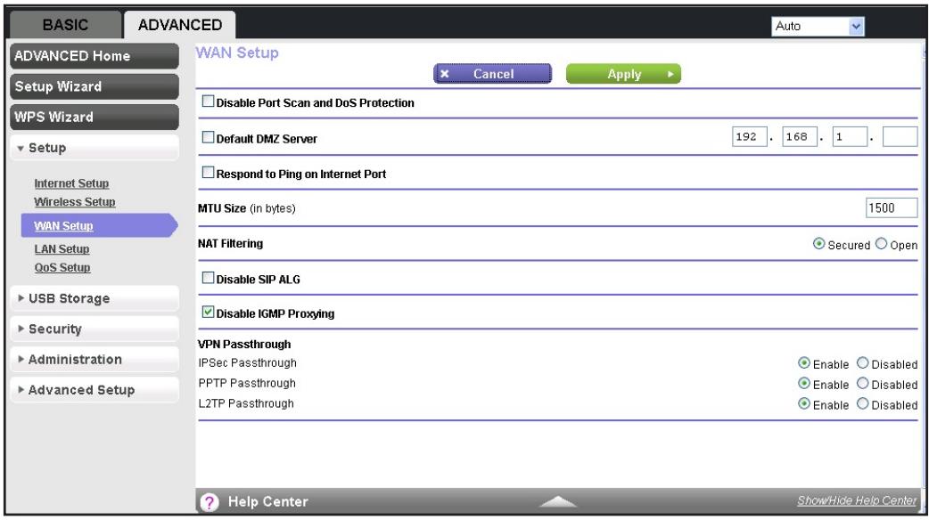 NETGEAR PR2000-100EUS - To change the WAN settings: - 1