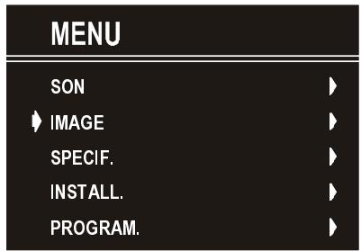 HITACHI CL 2843 - Menu IMAGE - 1