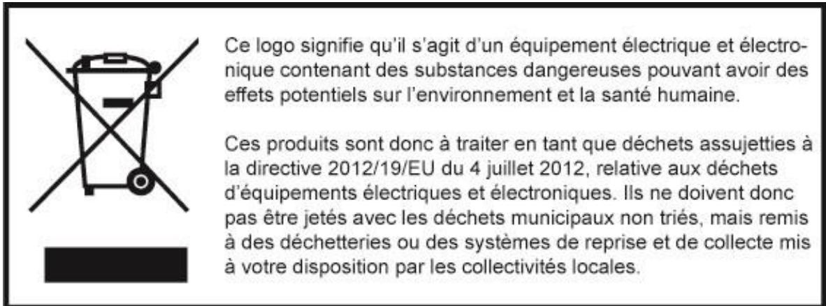 LOGICOM LOLA 155T SOLO NOIR - - Consigne de mise au rebut de l'appareil - 1