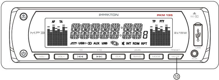 PEEKTON PKM135 - TOUCHE PRESET (PRESELECTIONS) - 1