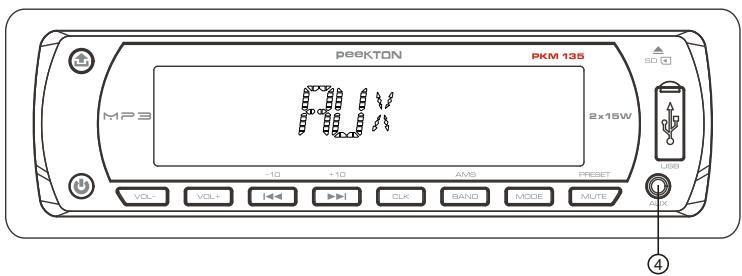 PEEKTON PKM135 - PRISE ENTREE AUXILIAIRE - 1