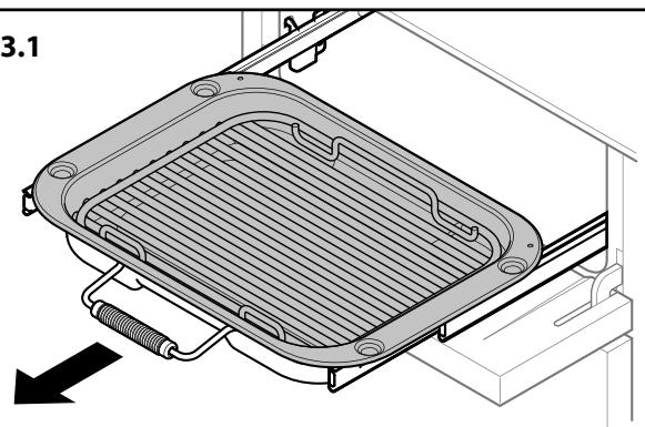 FALCON CDL100DFWH/C-EU - Utilisation de la grille coulissant - 1